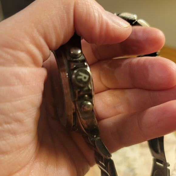 Vintage Watches Kenneth Cole Reaction Dual Display Quartz Chrono Steel Band - Picture 6 of 10